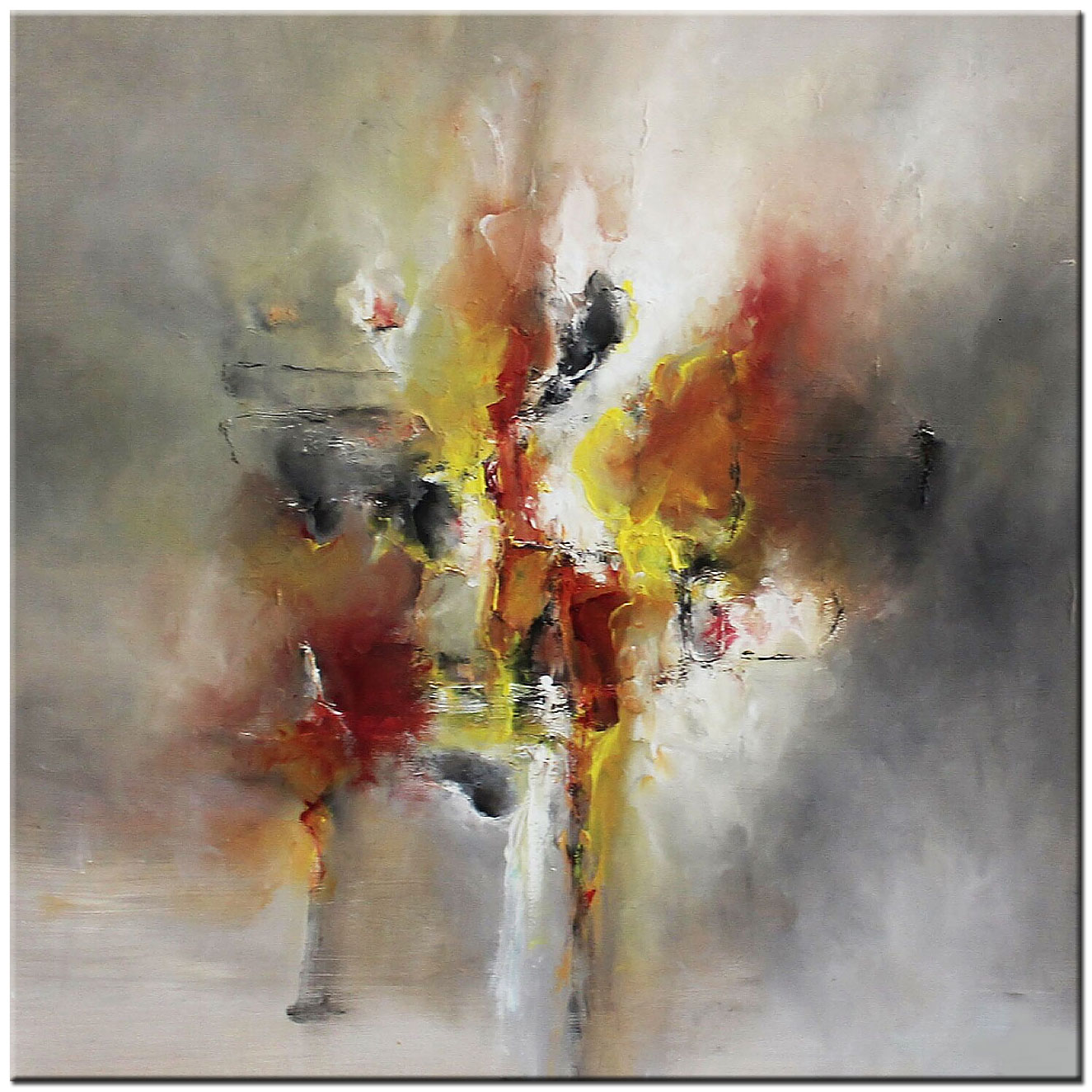 The Deep abstract schilderij 100x100cm