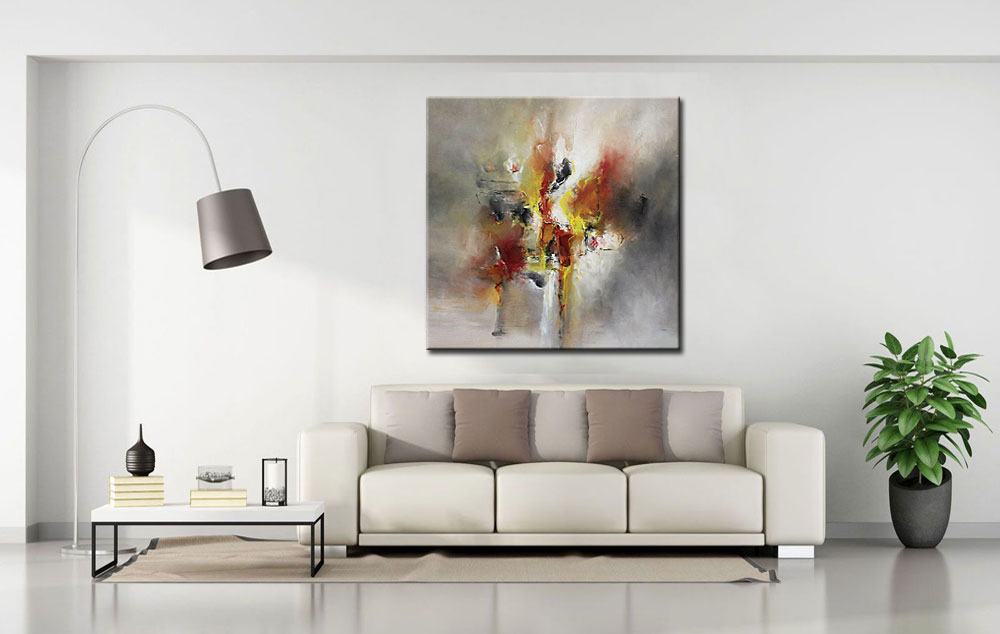 The Deep abstract schilderij 100x100cm - Afbeelding 2