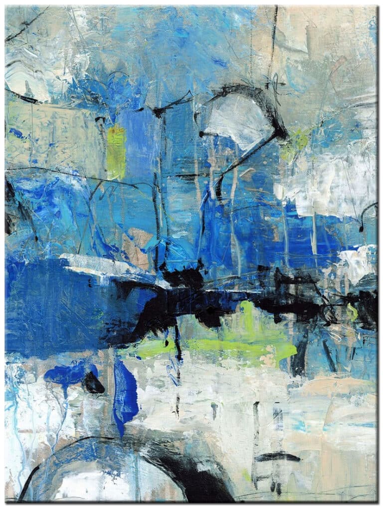 Onder Water abstract schilderij