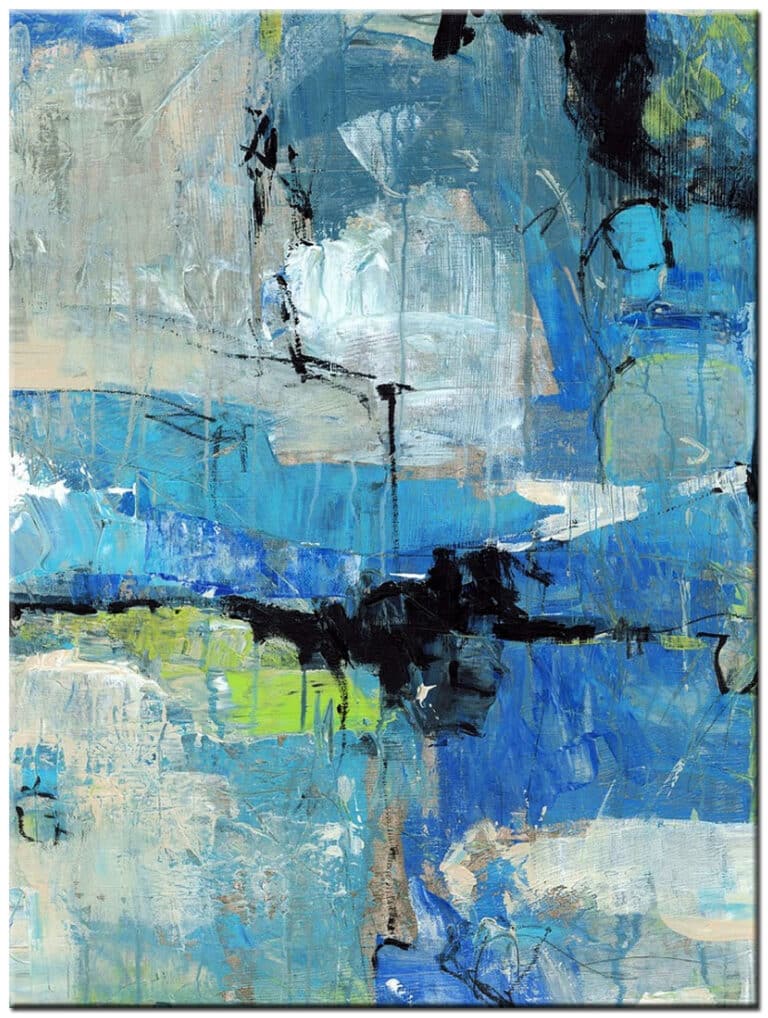 Onder Water abstract schilderij