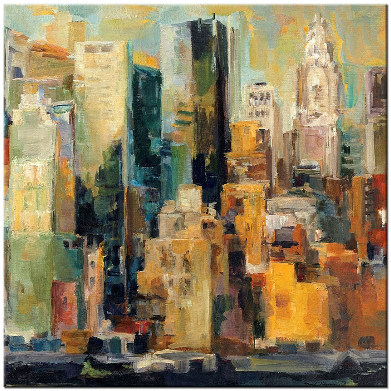 New York Skyline modern schilderij