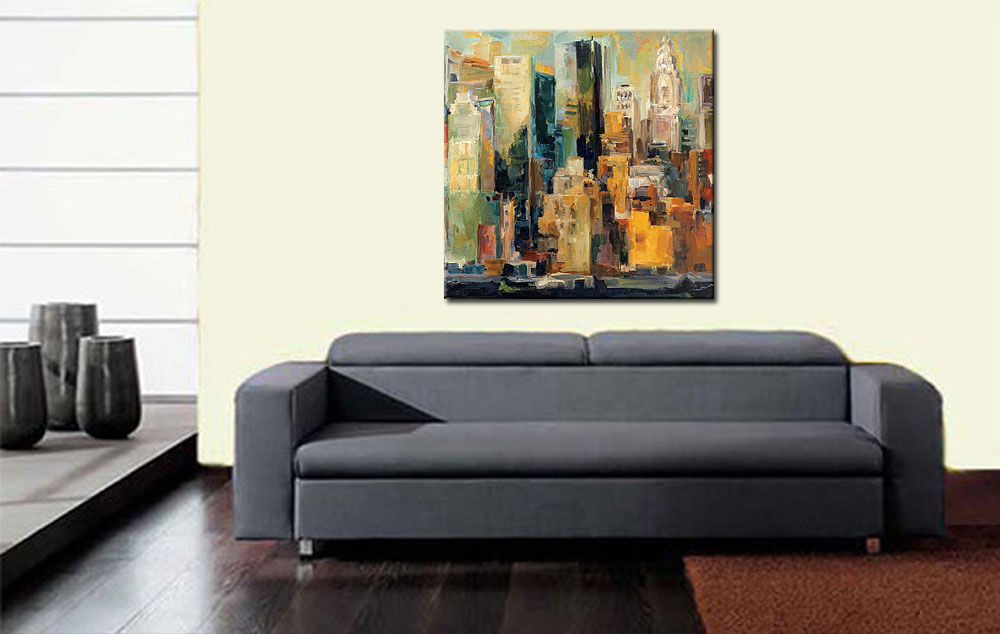 New York Skyline modern schilderij - Afbeelding 2