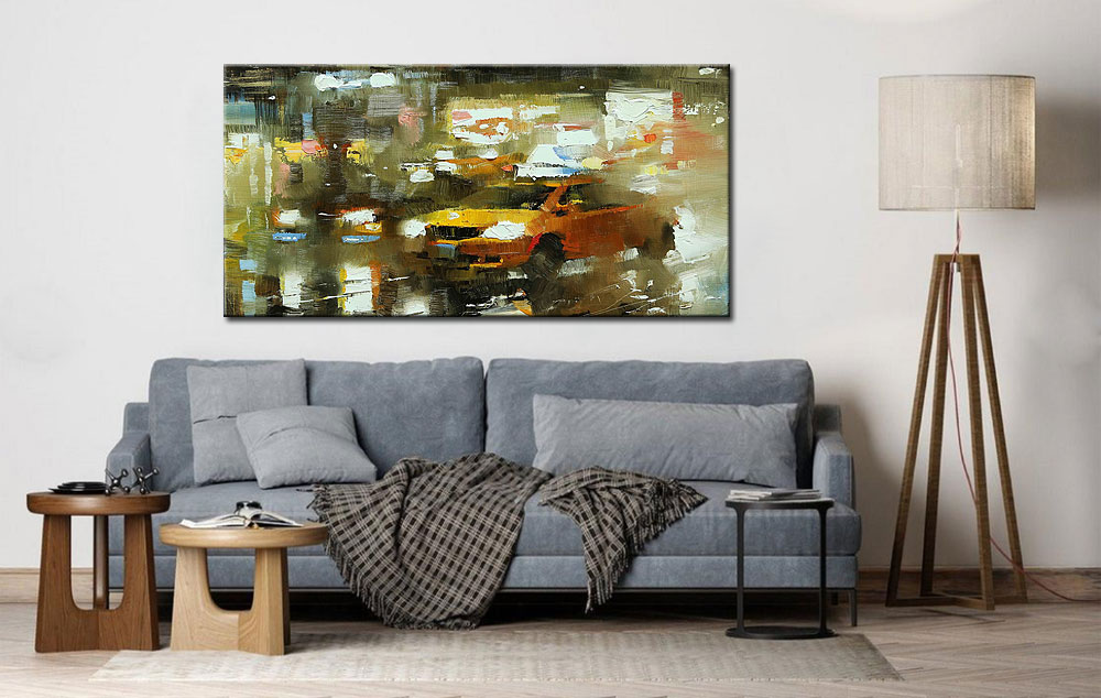 Taxi New York modern groot schilderij 180x90cm - Afbeelding 4