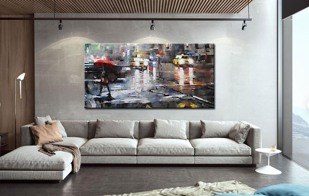 Streets of New York modern schilderij 180x90cm - Afbeelding 2