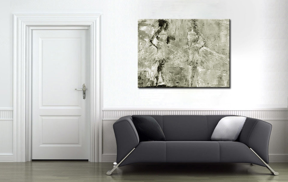 Ballerina's modern schilderij 120x90cm - Afbeelding 2