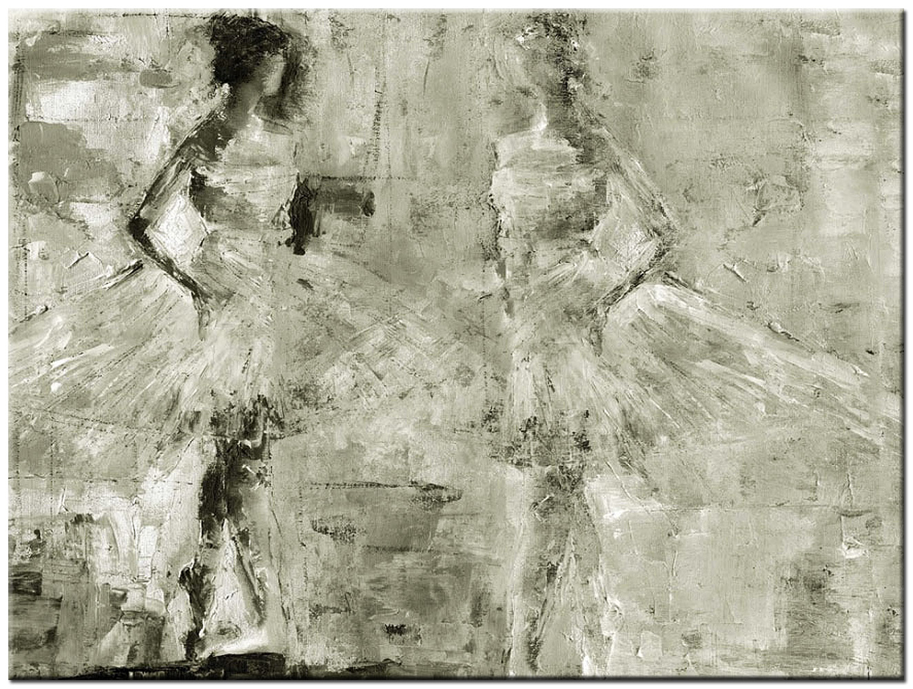 Ballerina's modern schilderij 120x90cm