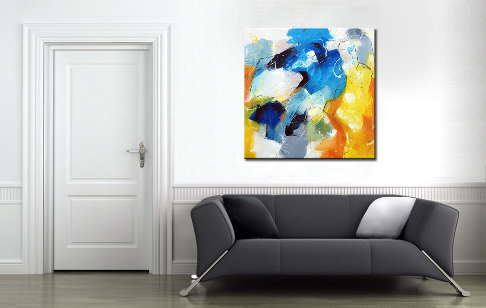 Intensité abstract schilderij - Afbeelding 2