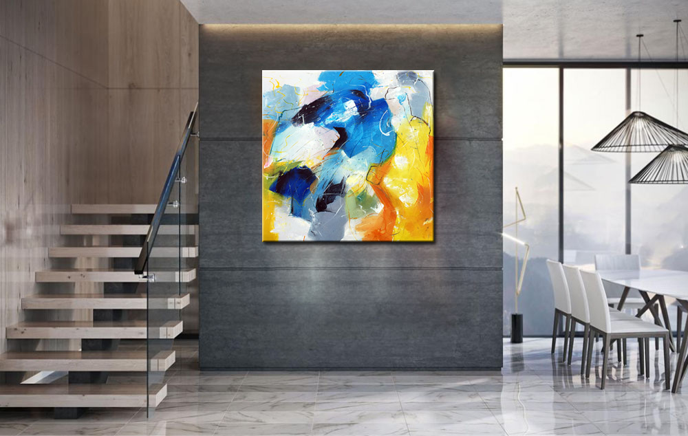 Intensité abstract schilderij - Afbeelding 4