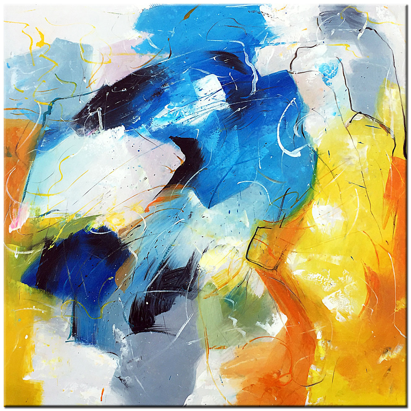 Intensité abstract schilderij