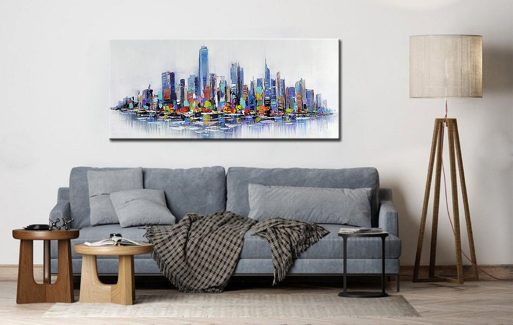 Skyline New York modern schilderij - Afbeelding 4