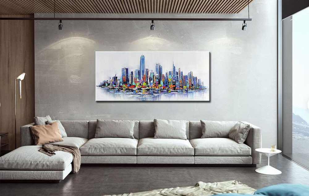 Skyline New York modern schilderij - Afbeelding 3