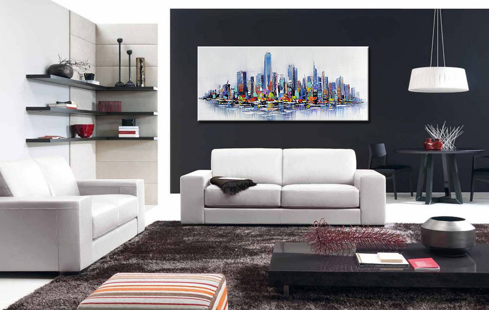 Skyline New York modern schilderij - Afbeelding 2