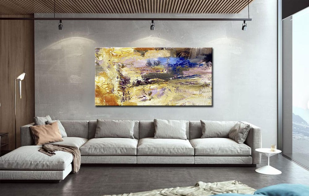 Abstract schilderij Desert Dream 180x90cm - Afbeelding 3