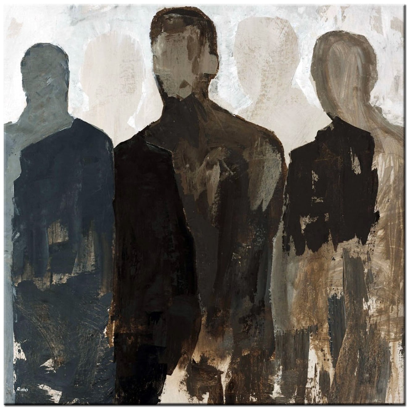 Figuratief schilderij In de Schaduw