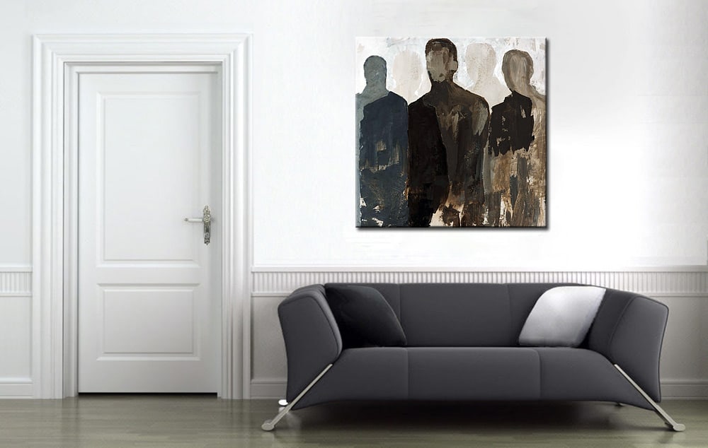 Figuratief schilderij In de Schaduw - Afbeelding 3