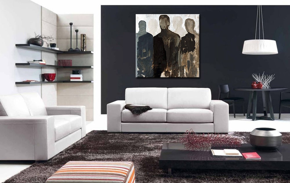 Figuratief schilderij In de Schaduw - Afbeelding 4