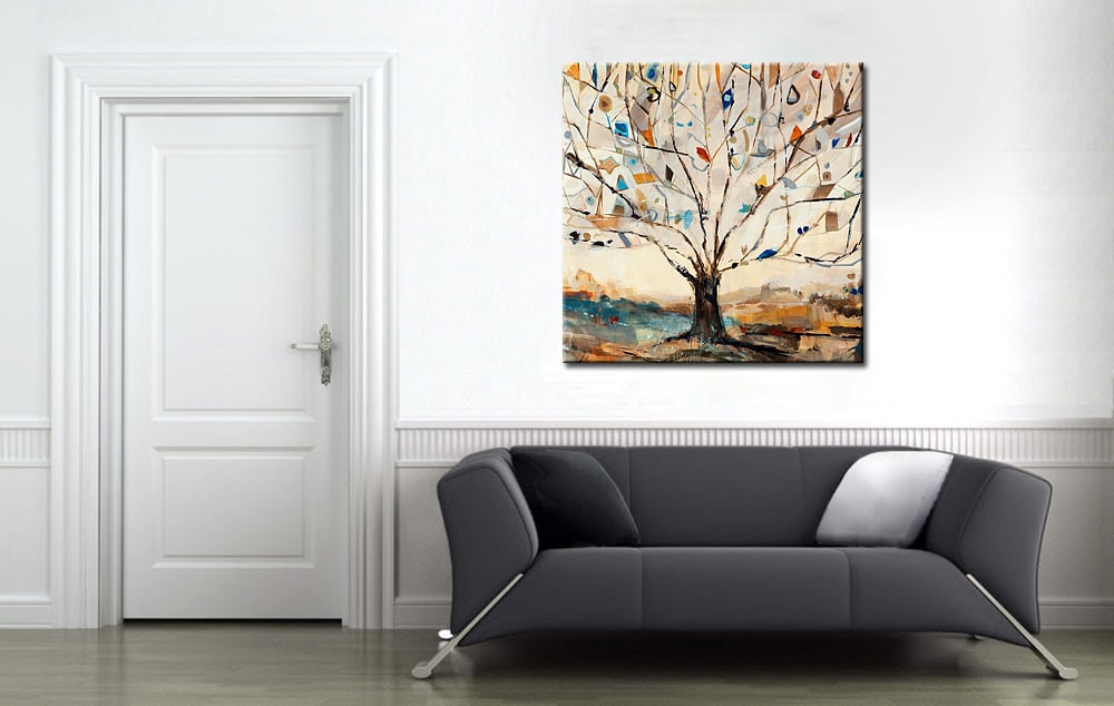 Boom modern schilderij - Afbeelding 4