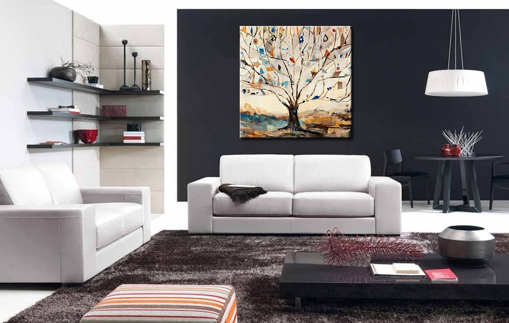 Boom modern schilderij - Afbeelding 2