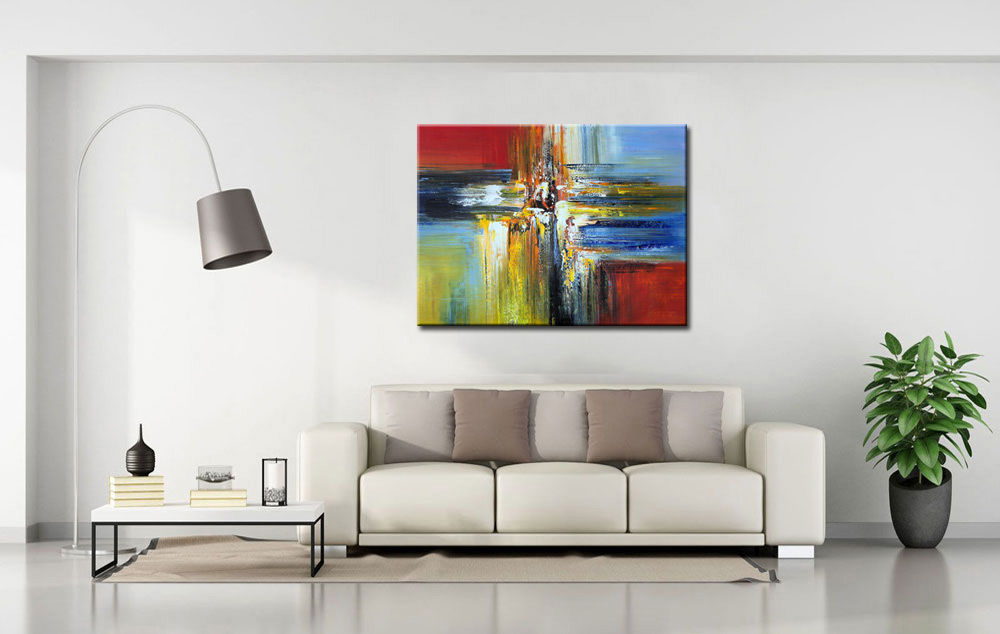 Abstract schilderij Eindeloos 120x90cm - Afbeelding 4