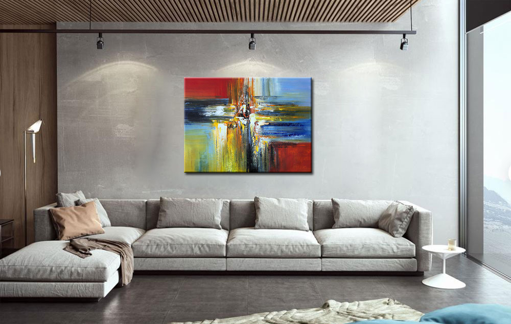 Abstract schilderij Eindeloos 120x90cm - Afbeelding 3