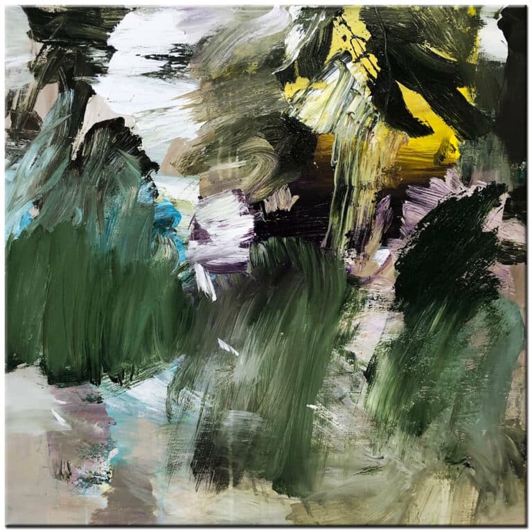 Greenery abstract schilderij