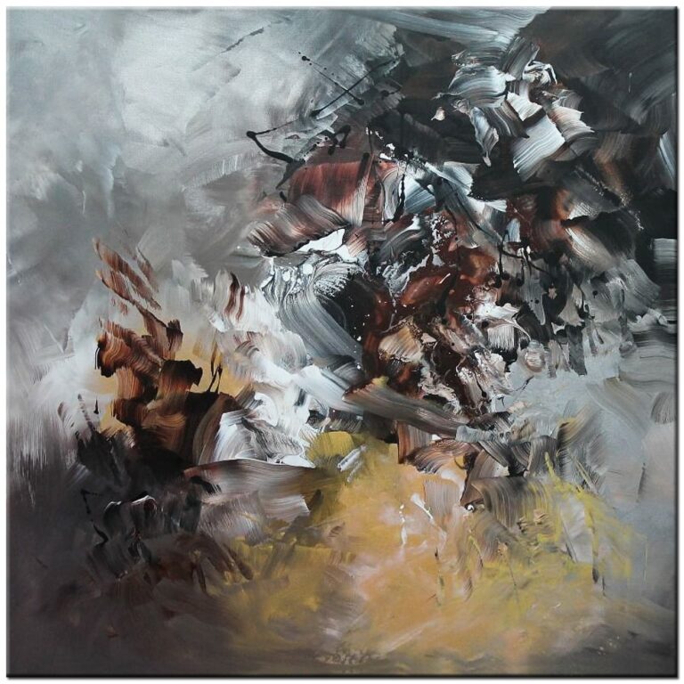 Dark Roast abstract schilderij