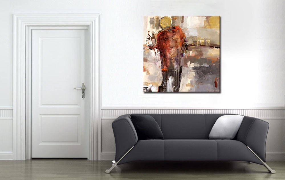 Ober figuratief modern schilderij - Afbeelding 4