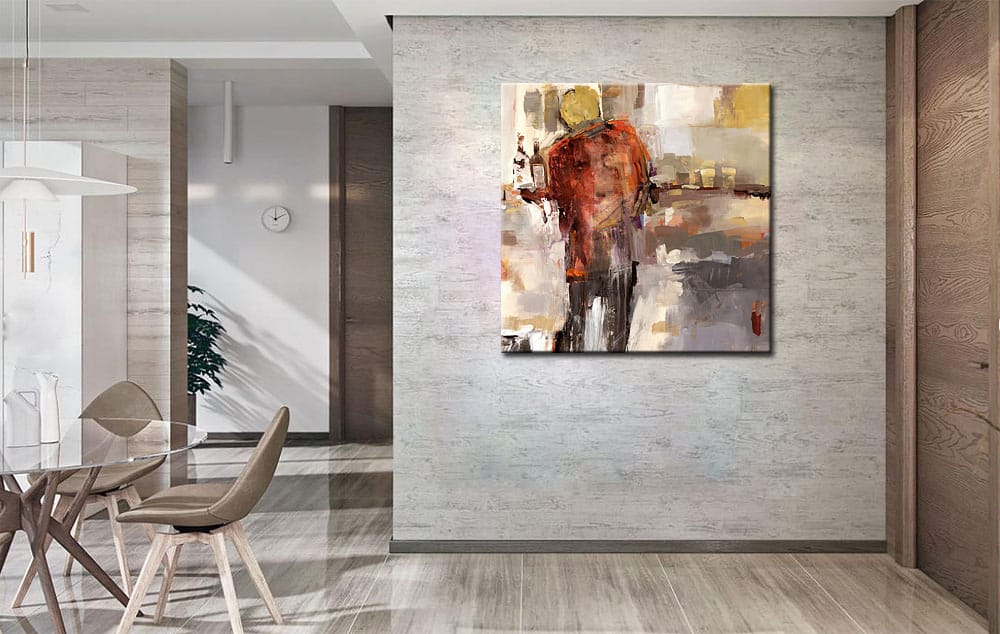 Ober figuratief modern schilderij - Afbeelding 3