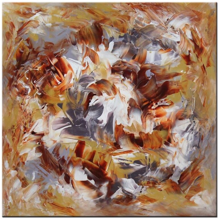 Vurig abstract schilderij