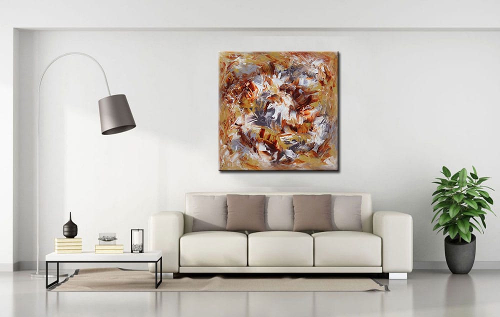 Vurig abstract schilderij - Afbeelding 2