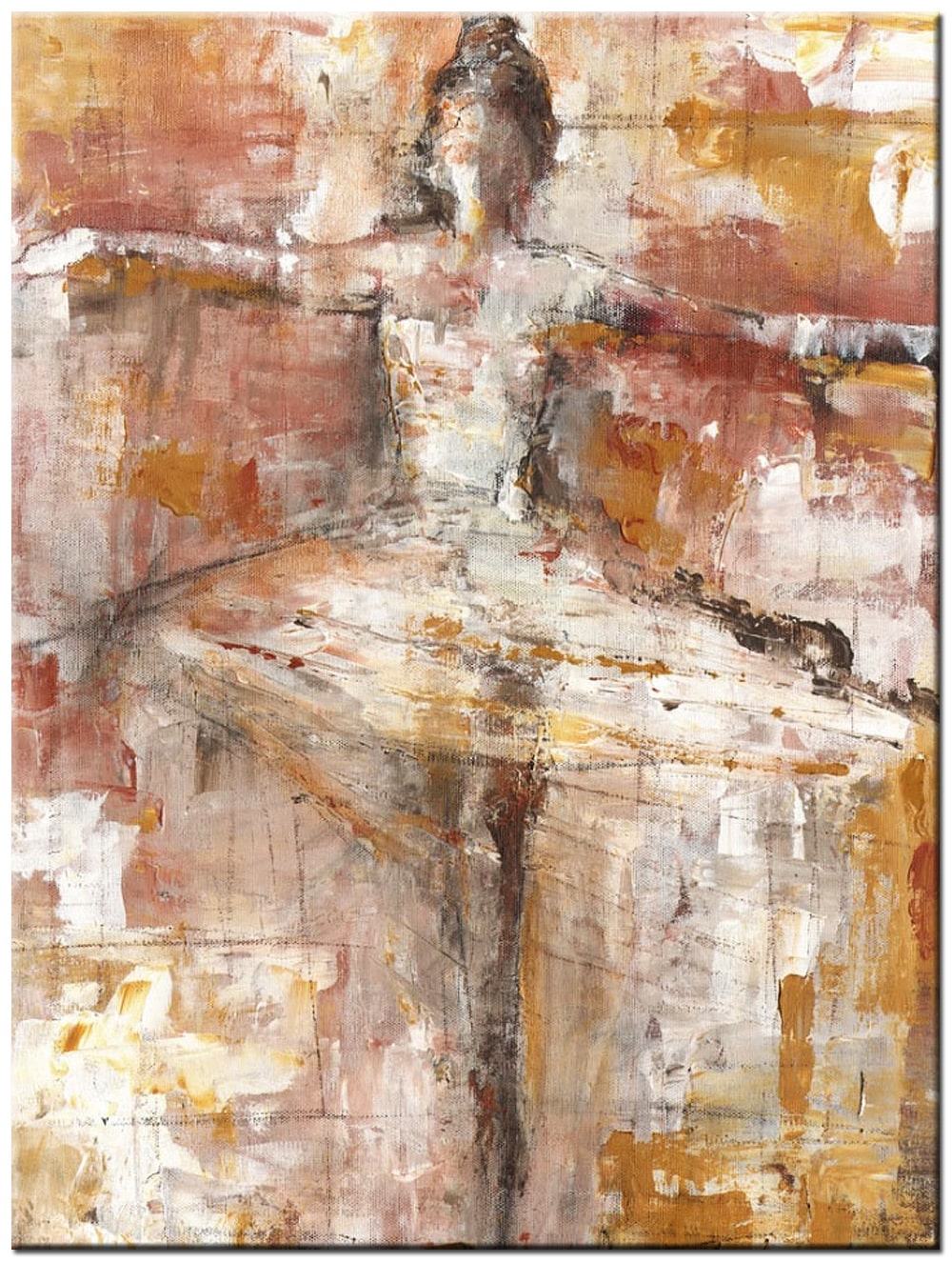 Vrouwen schilderij Dans in Evenwicht 90x120cm