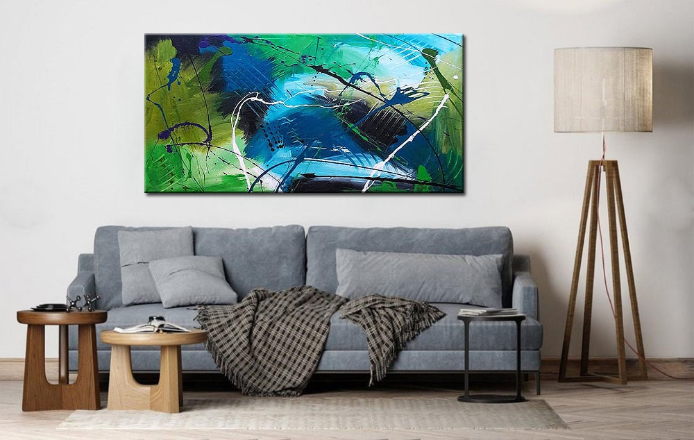 Abstract schilderij Natuur in Beweging 180x90cm - Afbeelding 4
