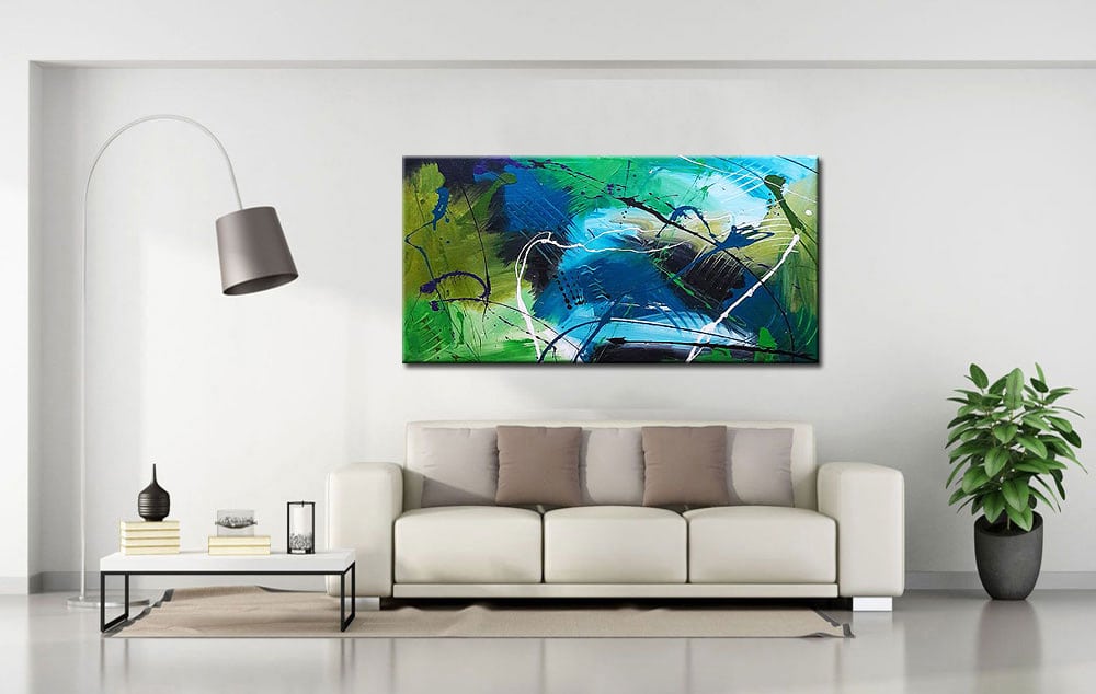 Abstract schilderij Natuur in Beweging 180x90cm - Afbeelding 3