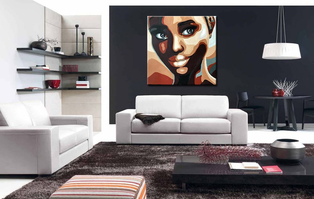 Black & Bold modern schilderij - Afbeelding 3