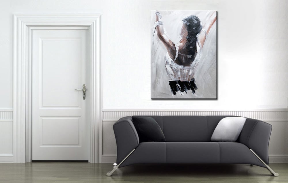 Vrouwen schilderij Dansende Vrijheid 90x120cm - Afbeelding 4