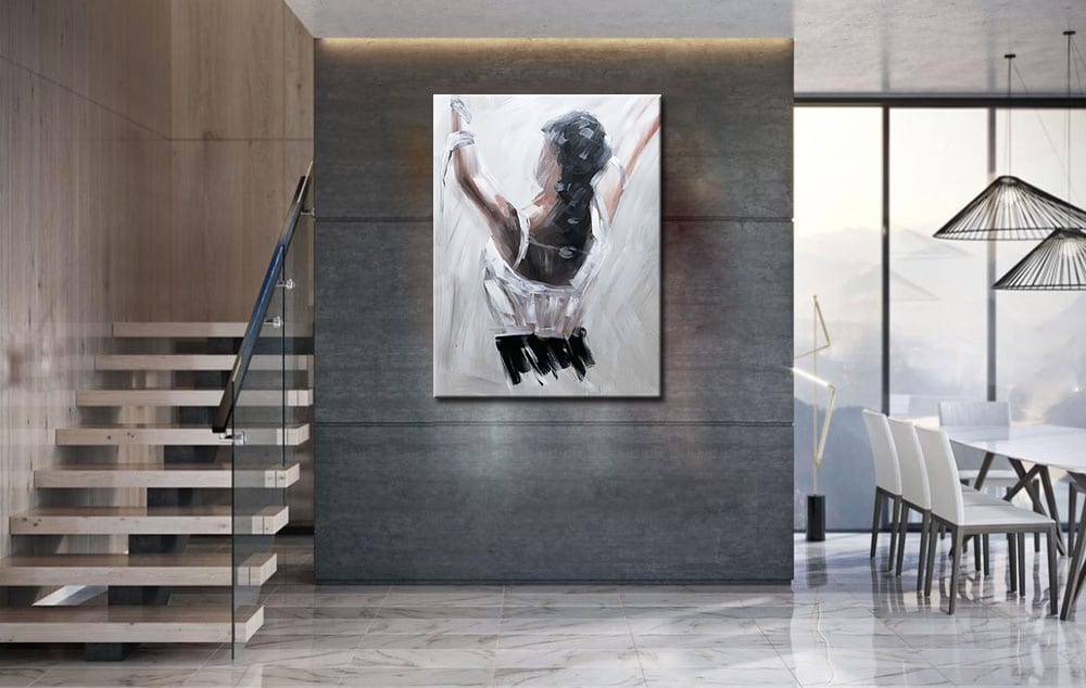 Vrouwen schilderij Dansende Vrijheid 90x120cm - Afbeelding 3