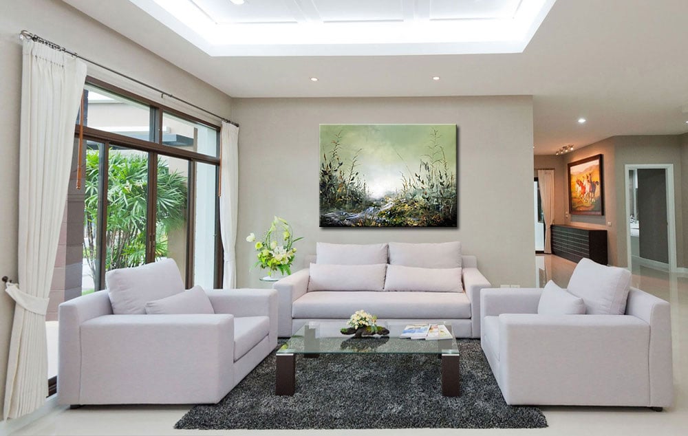 Wilde Natuur modern schilderij 120x90cm - Afbeelding 2