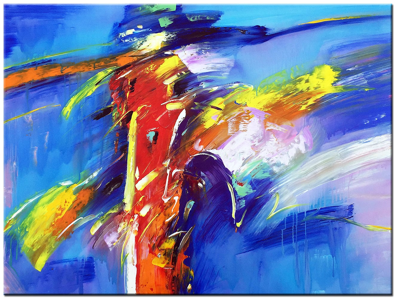 Abstract schilderij Colorful Energy 120x90cm