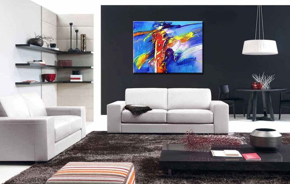 Abstract schilderij Colorful Energy 120x90cm - Afbeelding 3