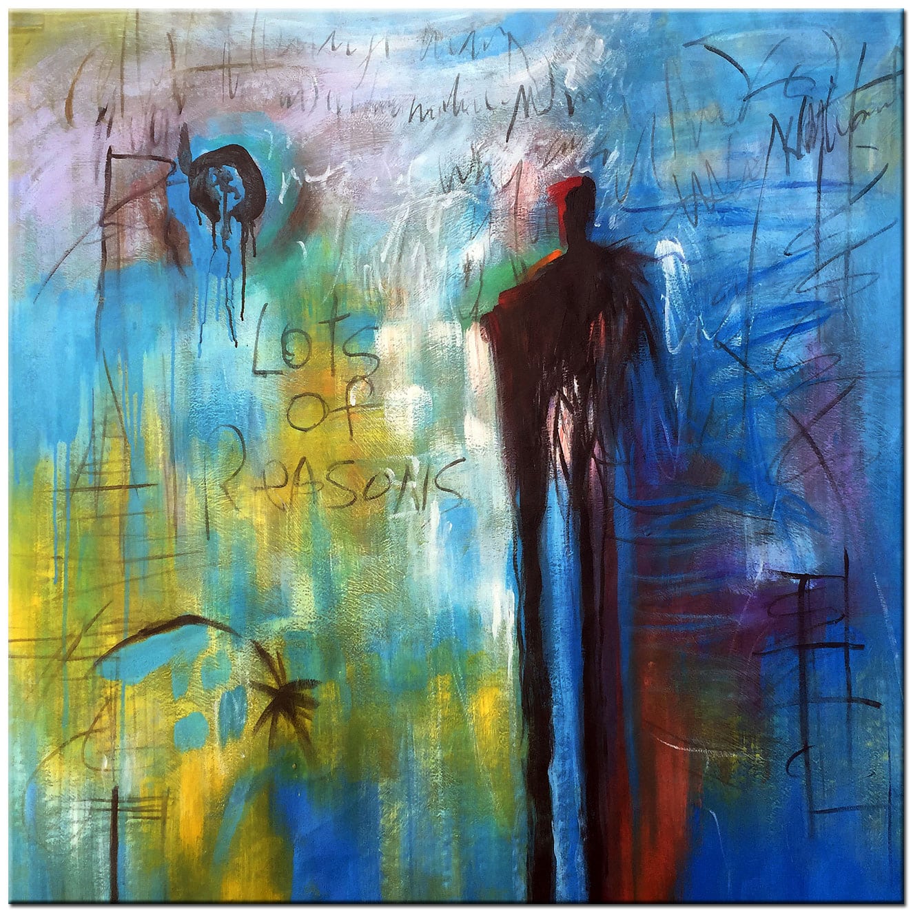 Figuratief modern schilderij Lots of Reasons