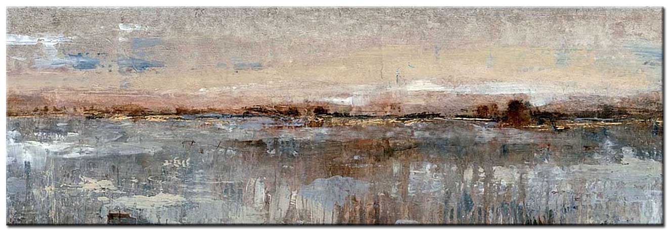 Abstract schilderij Horizonsluier 180x60cm