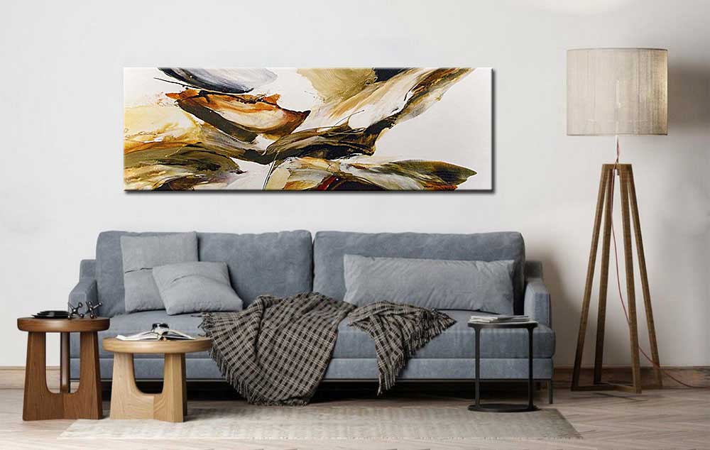 Abstracte Vlucht modern schilderij 180x60cm - Afbeelding 4