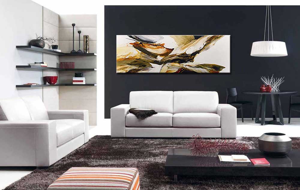 Abstracte Vlucht modern schilderij 180x60cm - Afbeelding 2