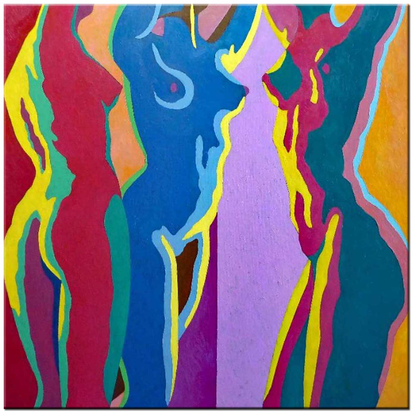 Erotisch schilderij Colorful Bodies