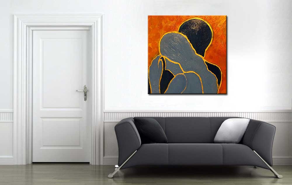Verliefd modern schilderij - Afbeelding 2