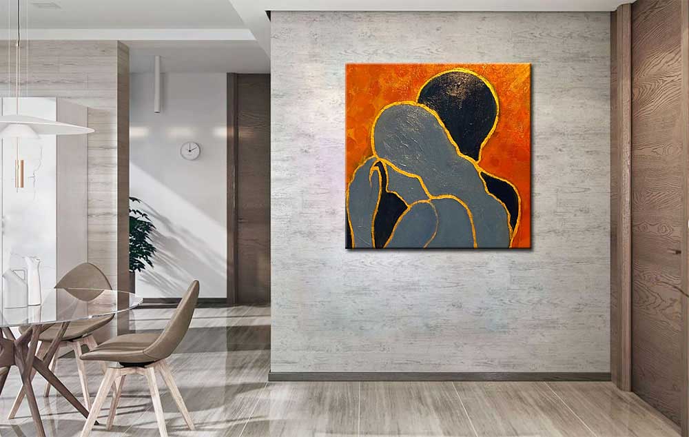 Verliefd modern schilderij - Afbeelding 4