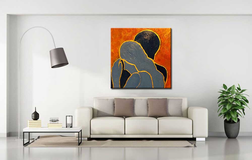 Verliefd modern schilderij - Afbeelding 3