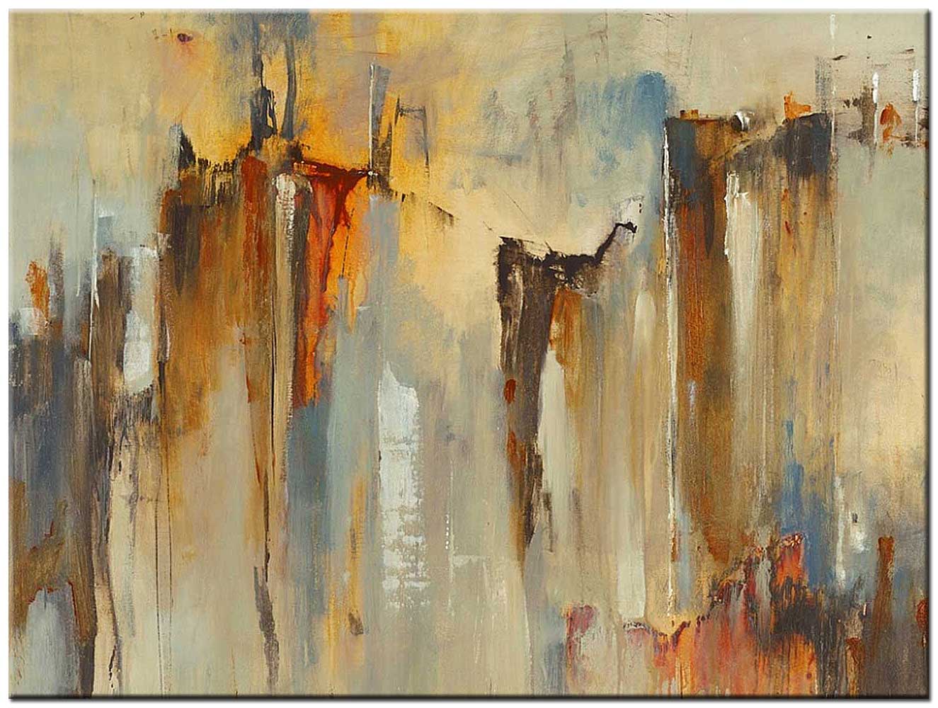 Over the Hill abstract schilderij 120x90cm