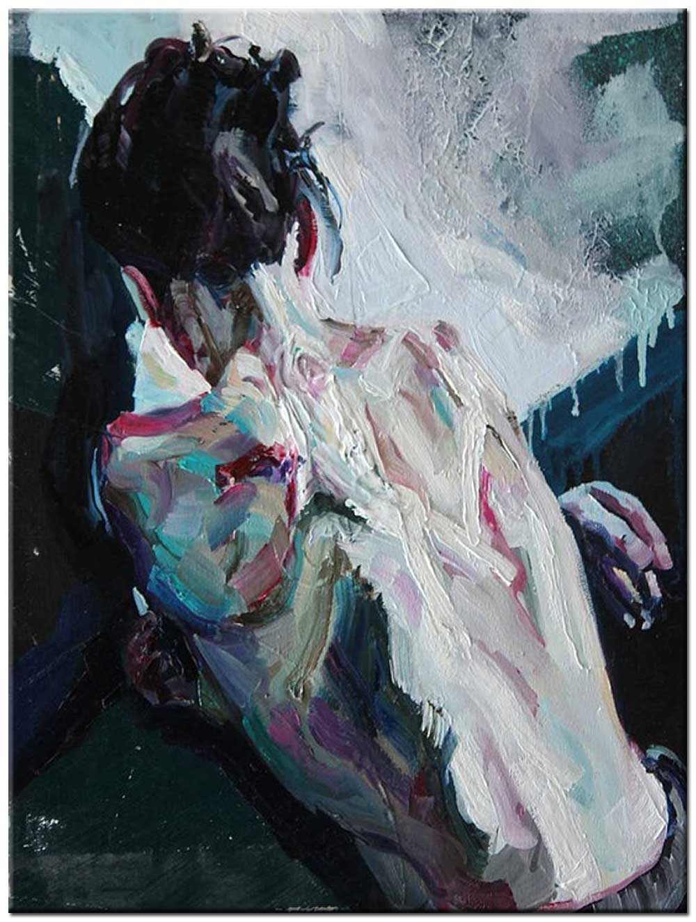 Erotisch schilderij Femme Sensuelle 90x120cm