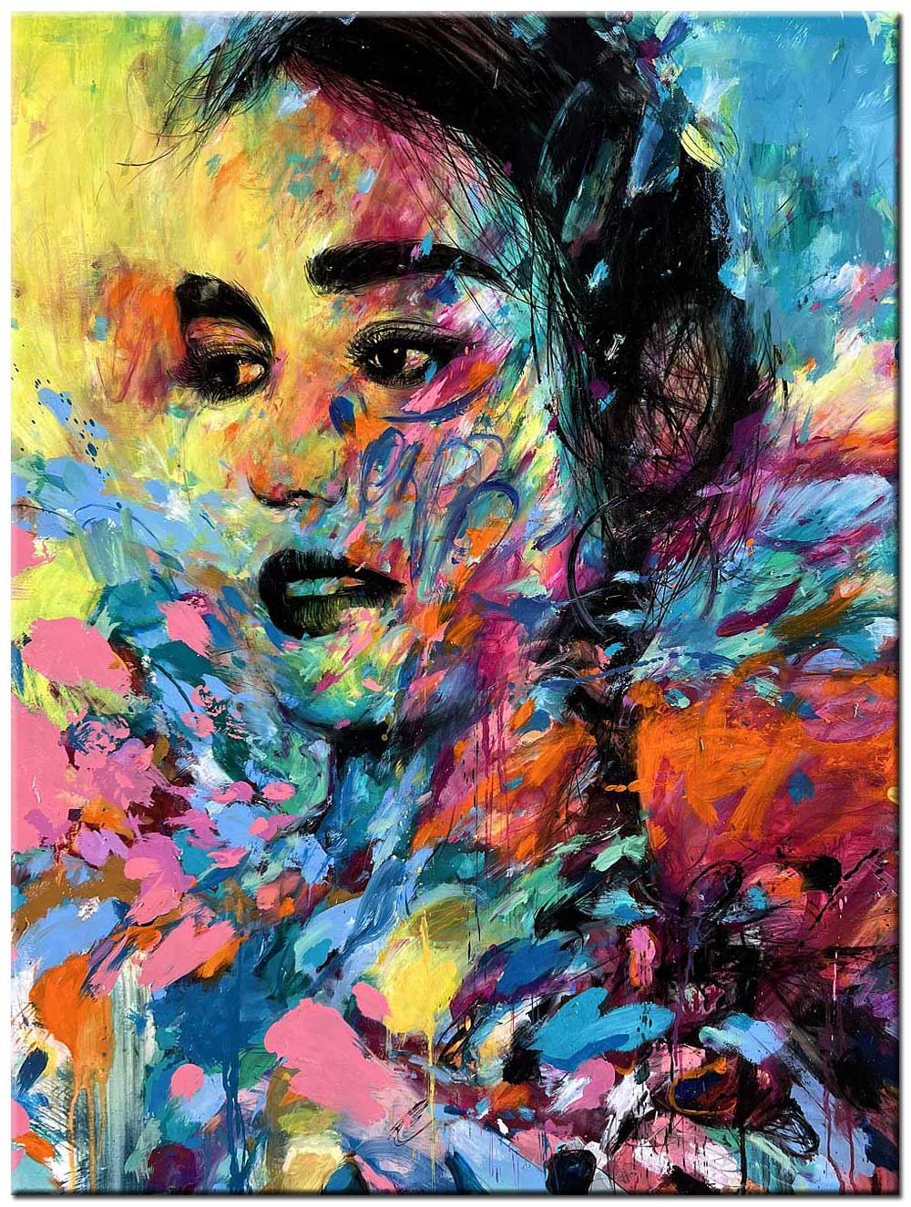 Vrouwen Schilderij Kleurrijke Droom 90x120cm